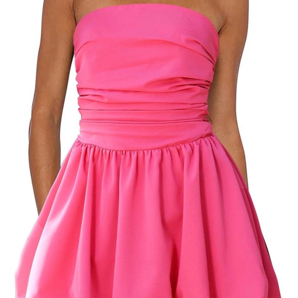 Strapless Bubble Mini Dress with Tie Back NWOT